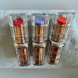 Brand New L'Oreal Colour Riche Plump & Shine Lipsticks Set of 3